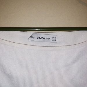 Zara white off the shoulder top